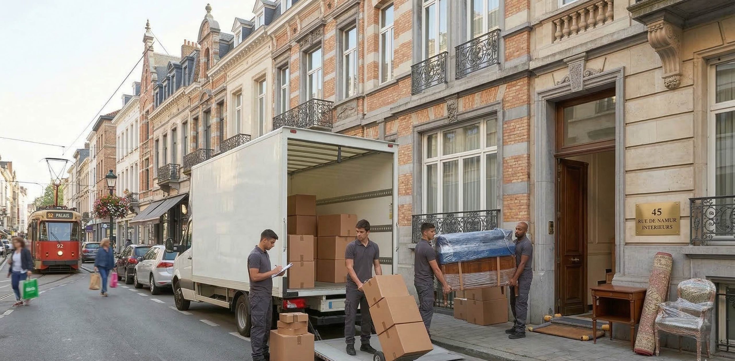 déchargement camion déménagement Bruxelles