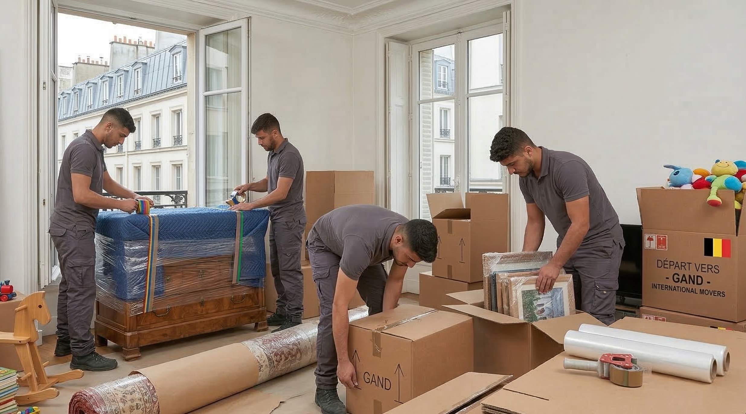 emballage mobilier déménagement Paris Gand