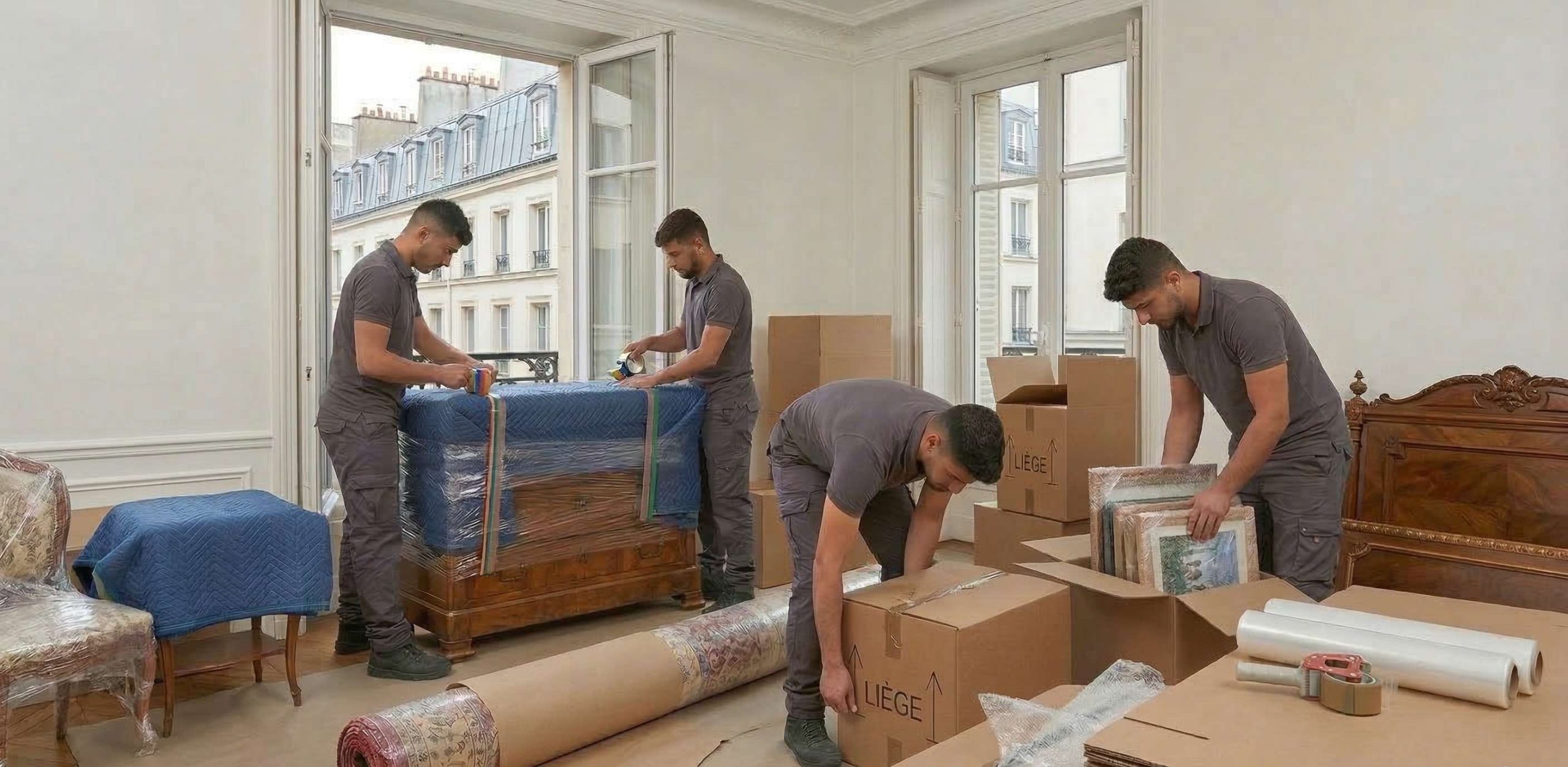 emballage meubles déménagement Paris Liège