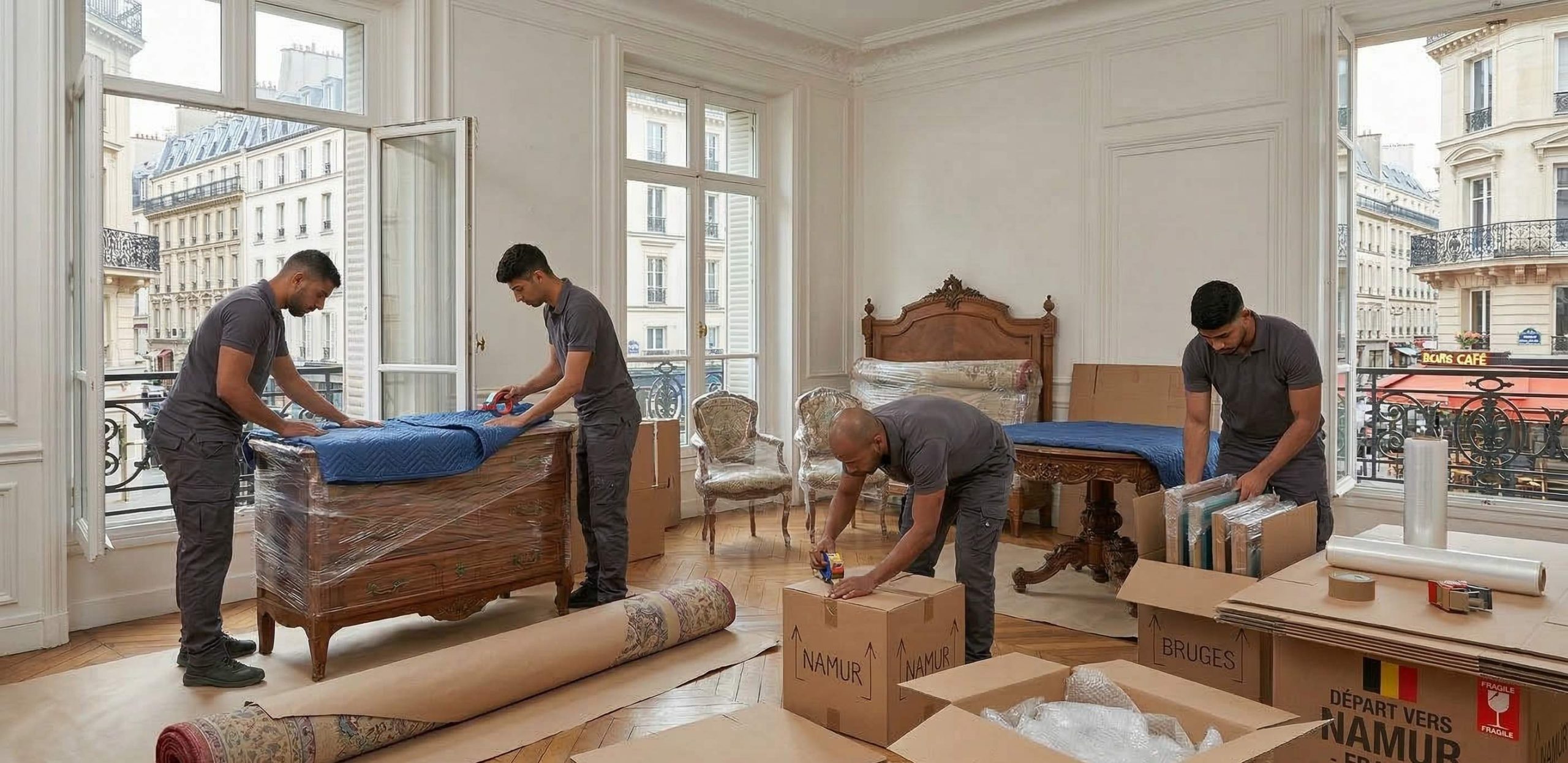 emballage meubles déménagement Paris Namur