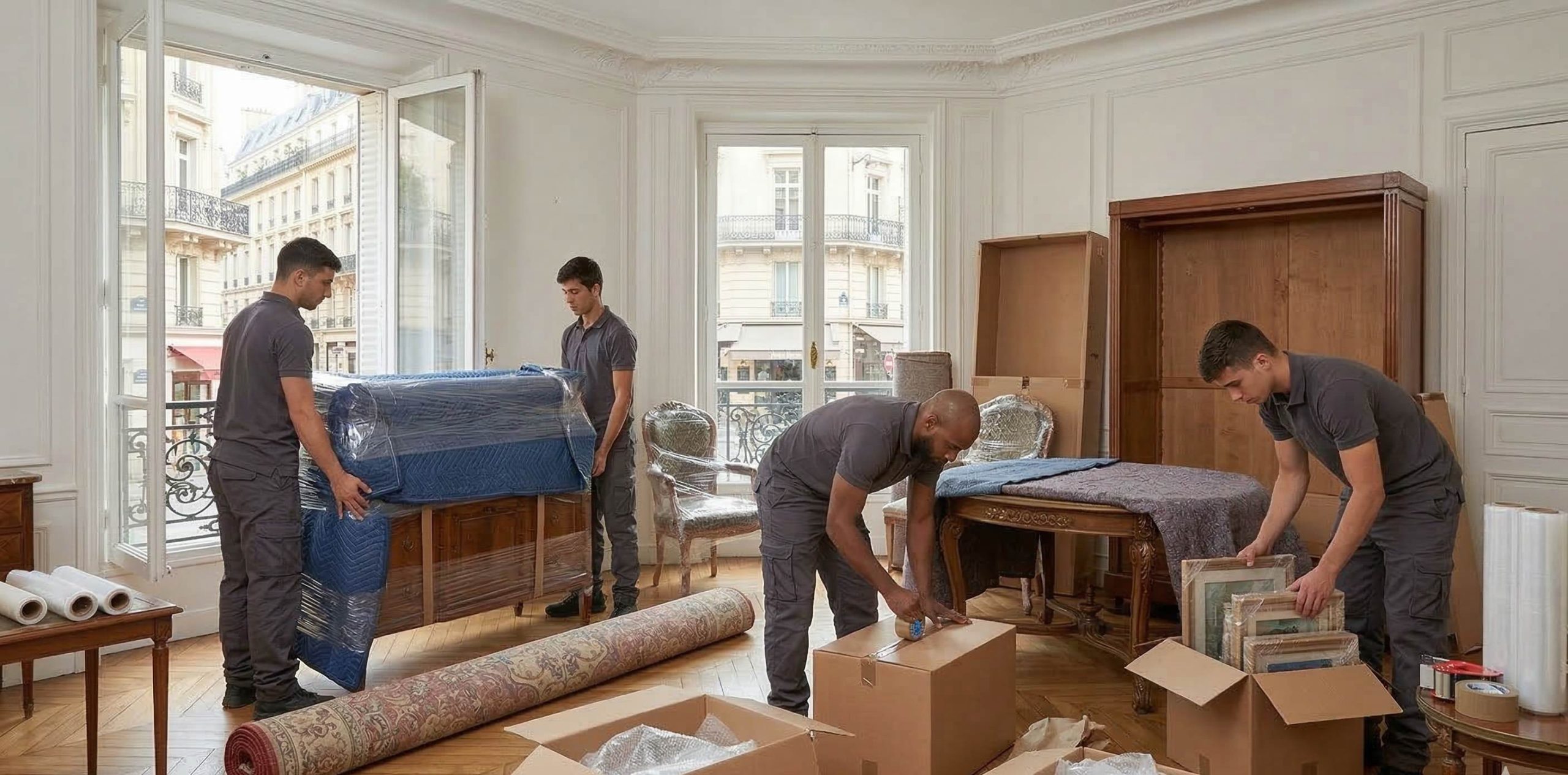 emballage meubles déménagement appartement